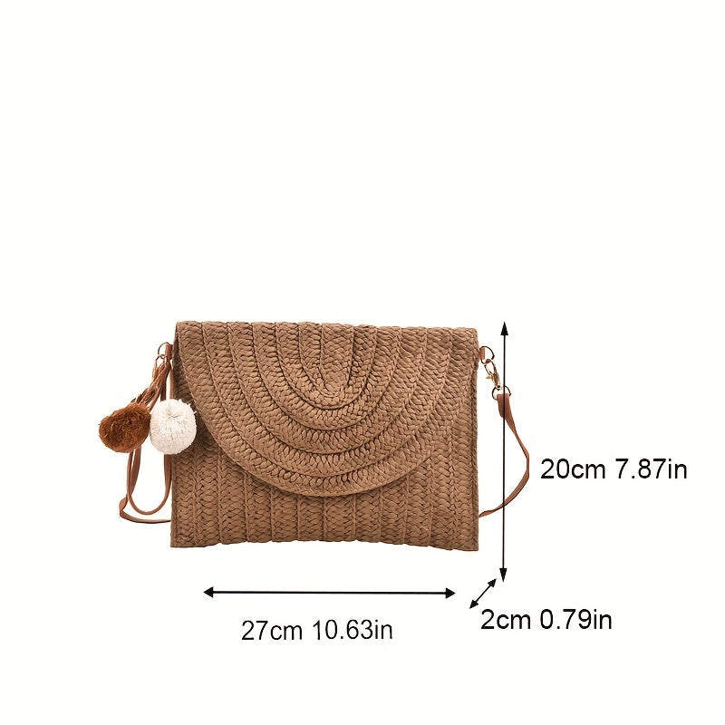 The Scallop Woven Clutch