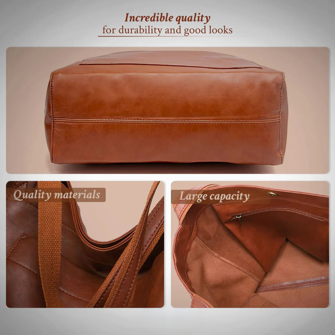 Lorena | No more searching — Leather bag with compartments