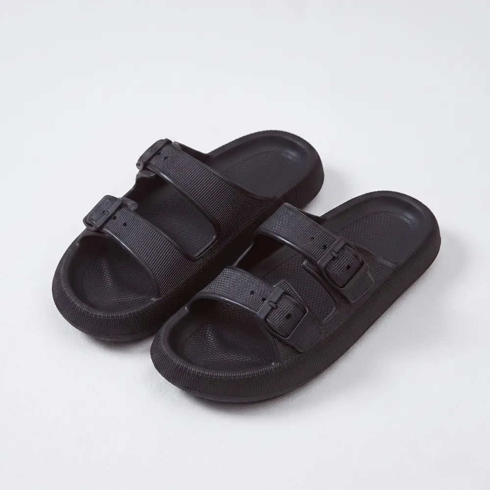 Elva Buckled Comfort Slides
