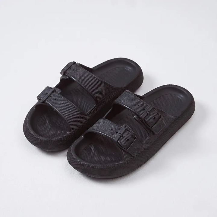 Elva Buckled Comfort Slides