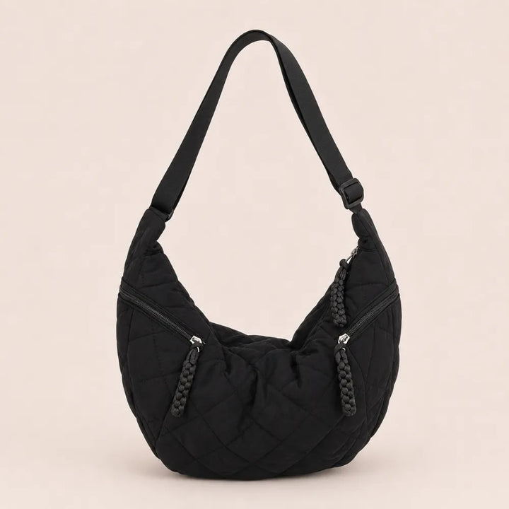 Camila | Quilted Crescent Crossbody Bag