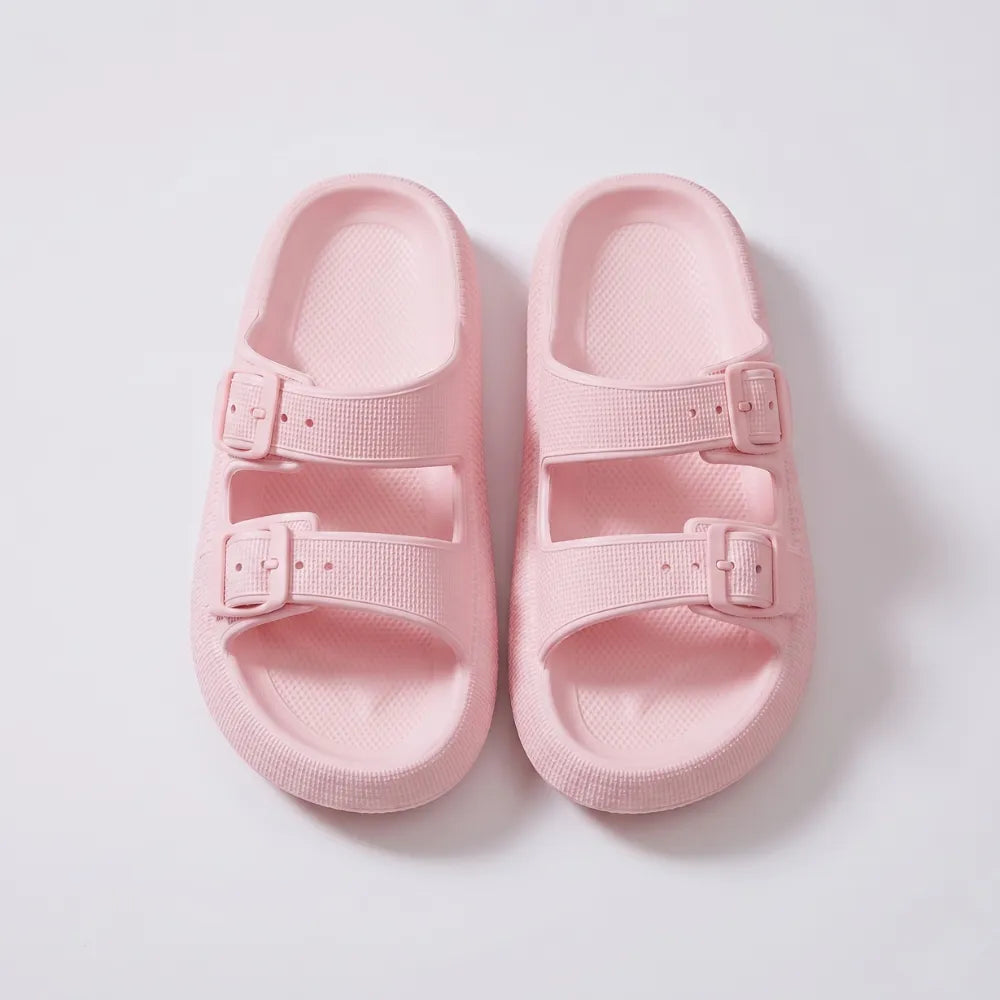 Elva Buckled Comfort Slides