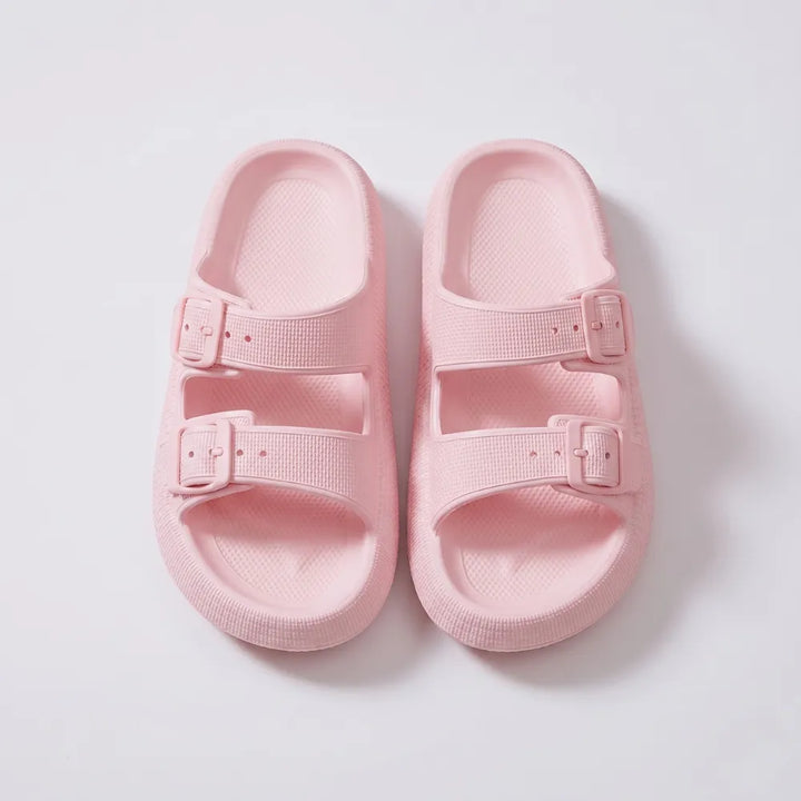 Elva Buckled Comfort Slides