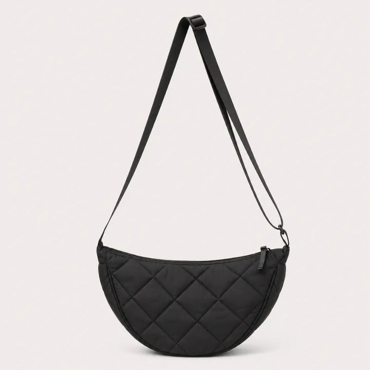 Nora | Quilted Half-Moon Crossbody Bag