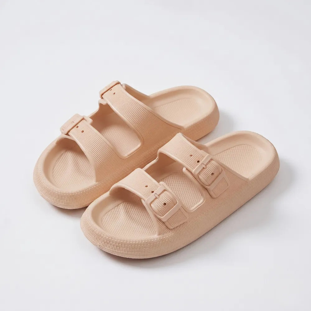 Elva Buckled Comfort Slides