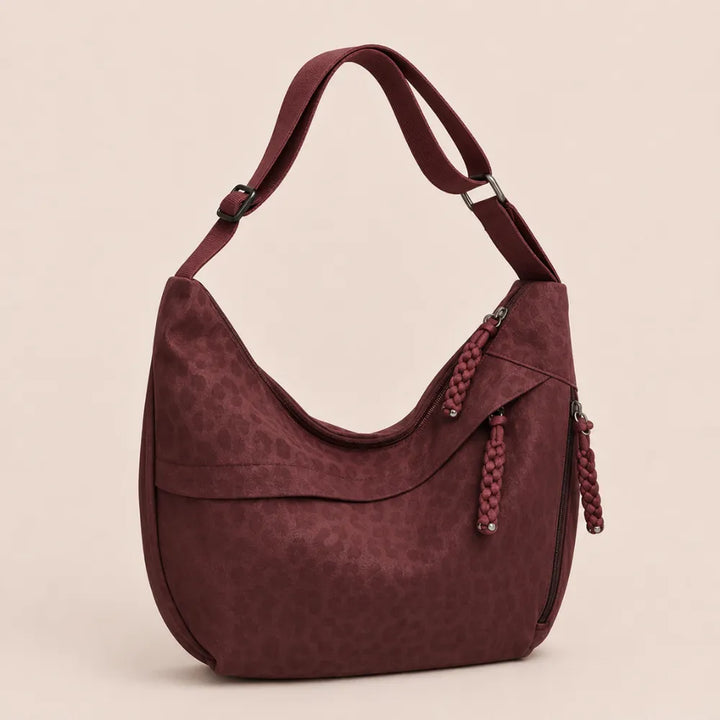 Olivia | Leopard Print Hobo Shoulder Bag