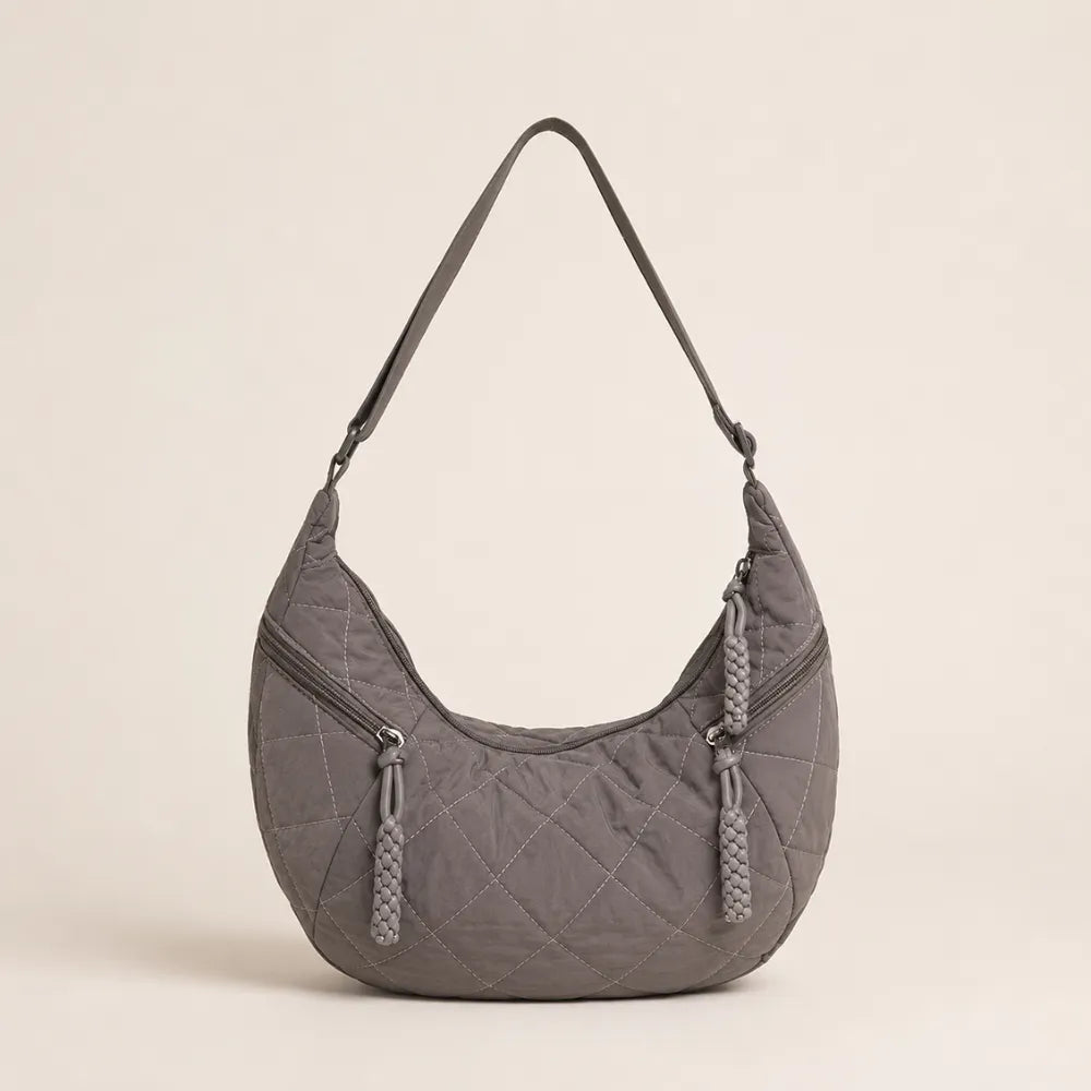 Camila | Quilted Crescent Crossbody Bag