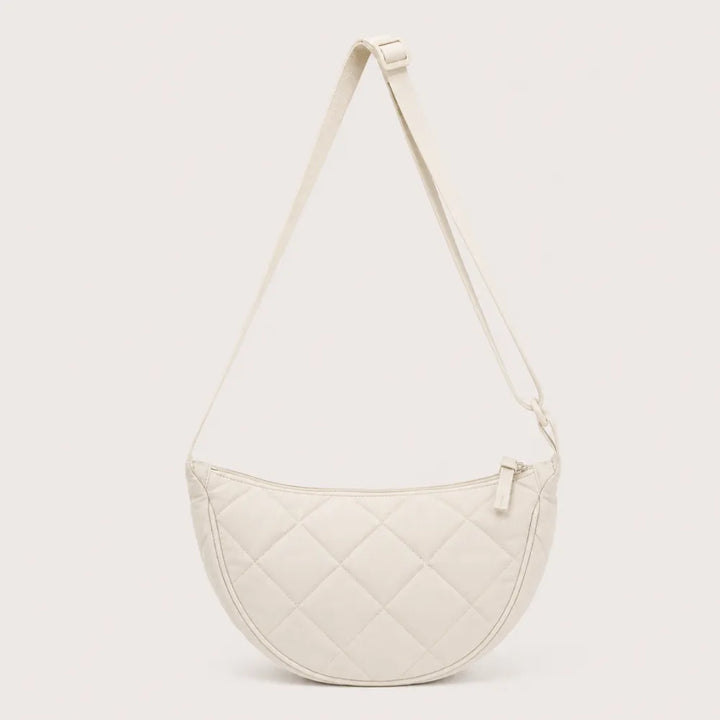 Nora | Quilted Half-Moon Crossbody Bag