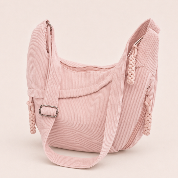 Sophie | Textured Corduroy Crossbody Bag