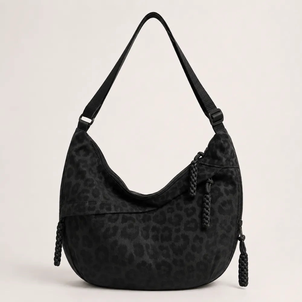Olivia | Leopard Print Hobo Shoulder Bag
