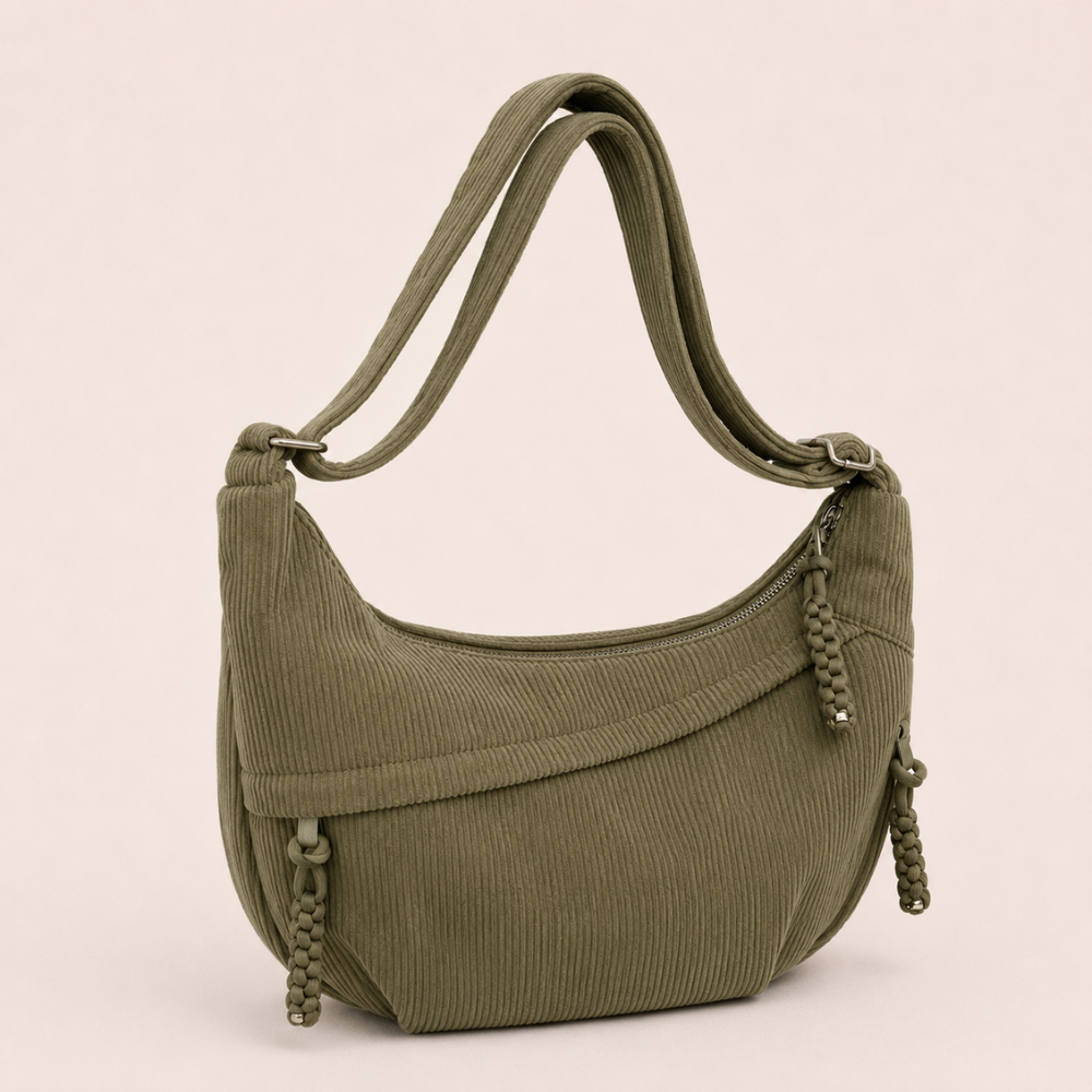 Sophie | Textured Corduroy Crossbody Bag