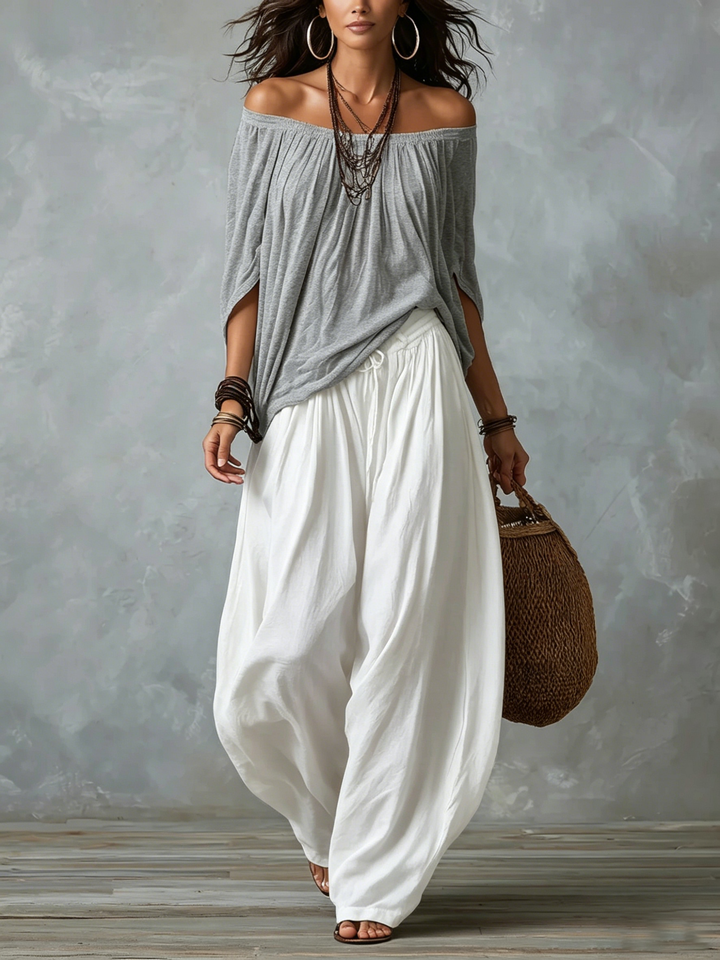 Isabella | Flowing Bohemian Balloon-Leg Set