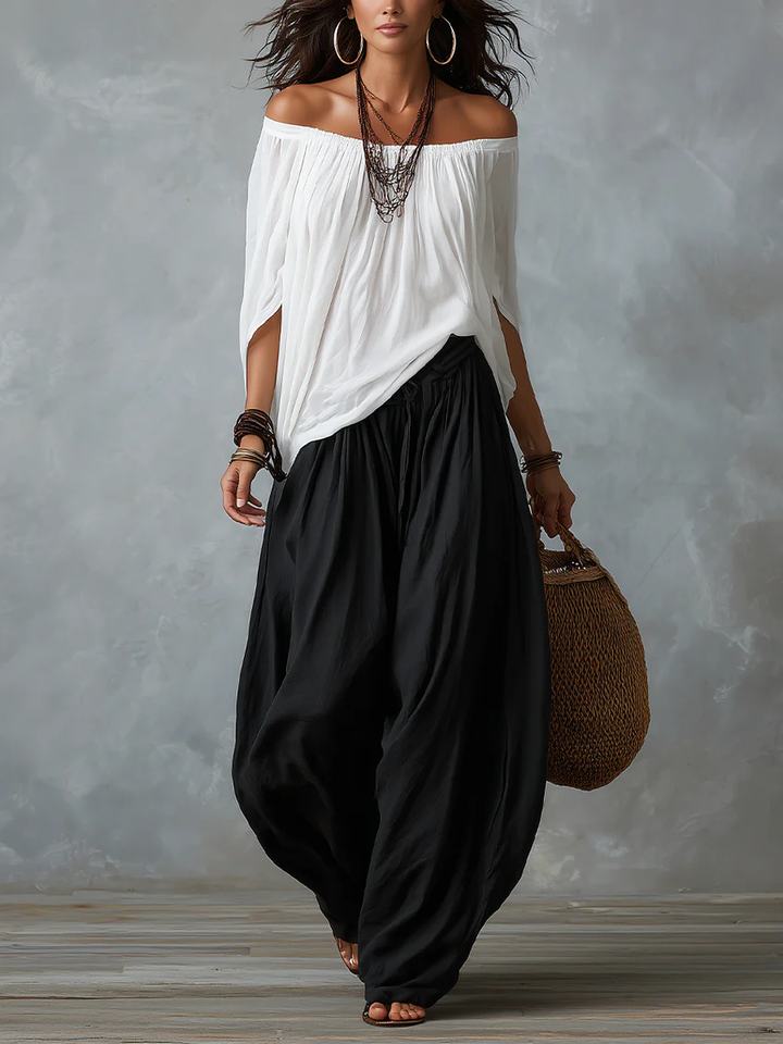 Isabella | Flowing Bohemian Balloon-Leg Set