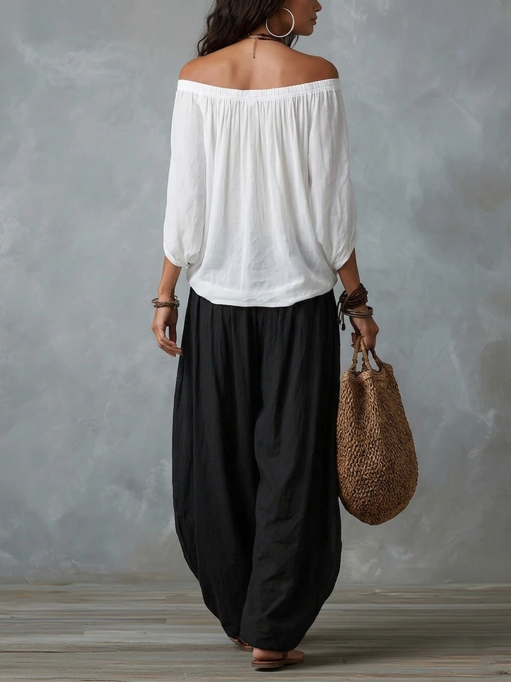 Isabella | Flowing Bohemian Balloon-Leg Set