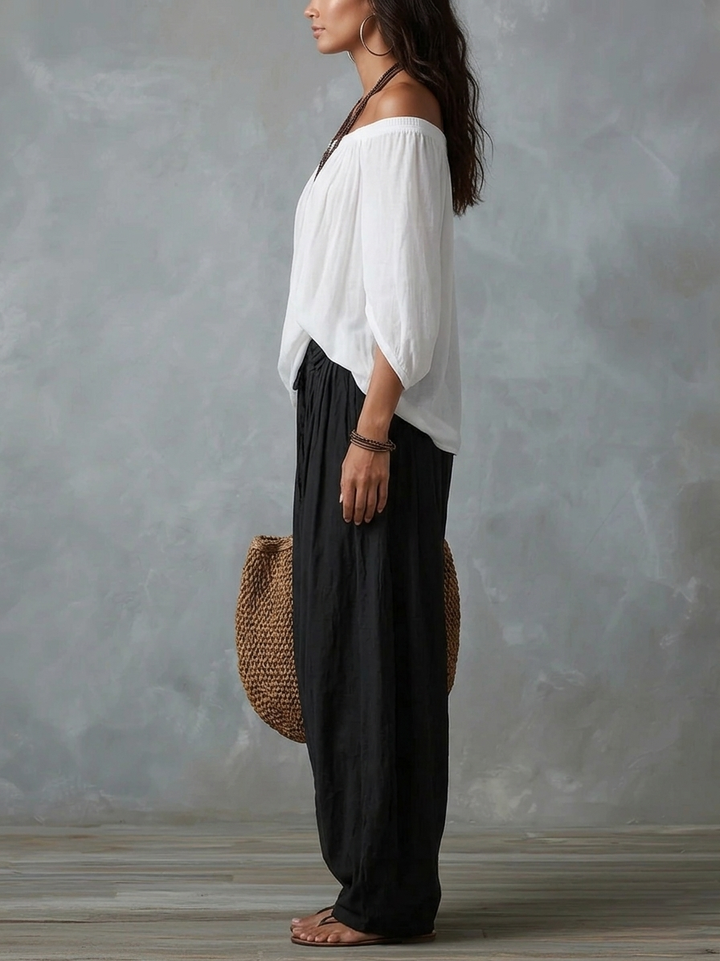 Isabella | Flowing Bohemian Balloon-Leg Set