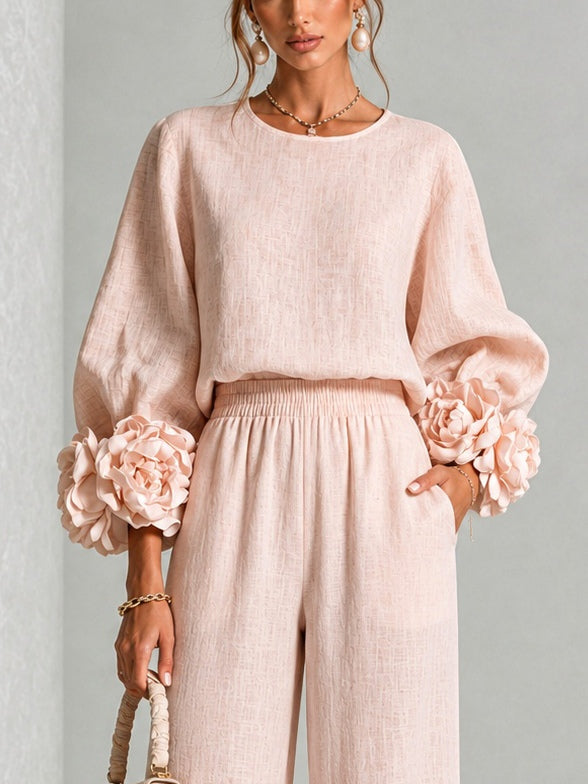 Yolanda™ Ruffle Cuff Two-Piece Set