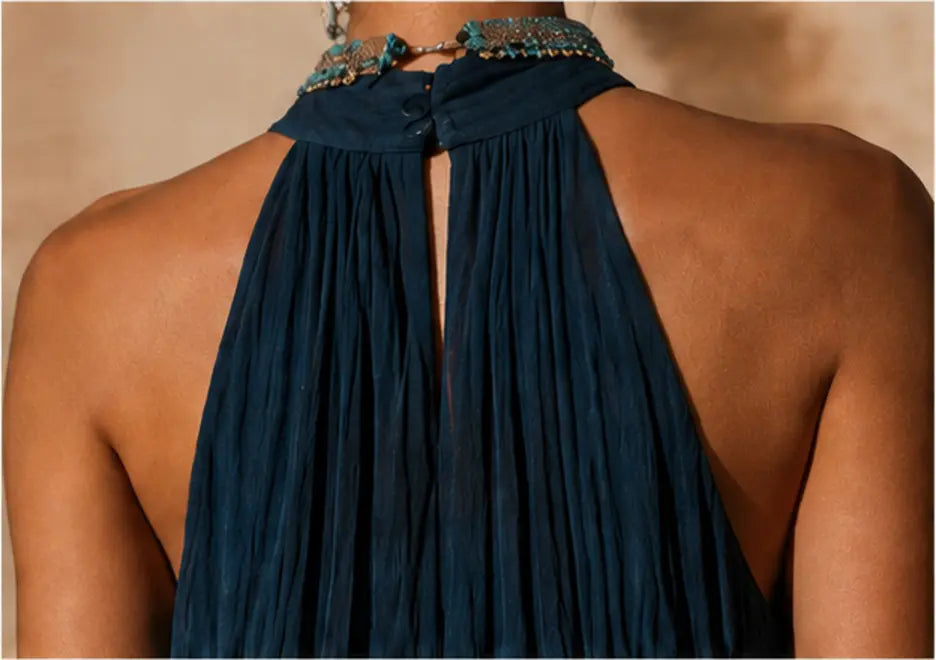 Paula Gradient V-Neck Maxi Dress