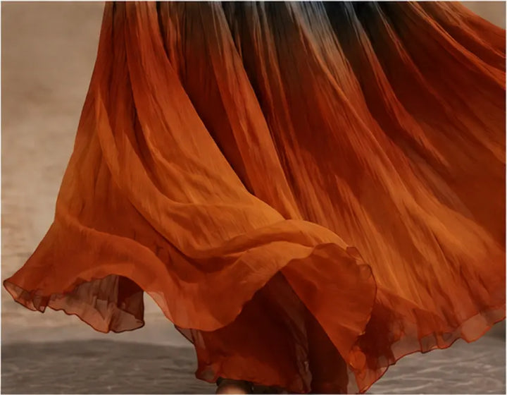 Paula Gradient V-Neck Maxi Dress